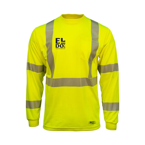 ANSI Class 3 Segmented Tape UltraSoft Long Sleeve Pocket Tee (WD) Thumbnail
