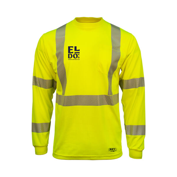 ANSI Class 3 Segmented Tape UltraSoft Long Sleeve Pocket Tee (WD) Thumbnail