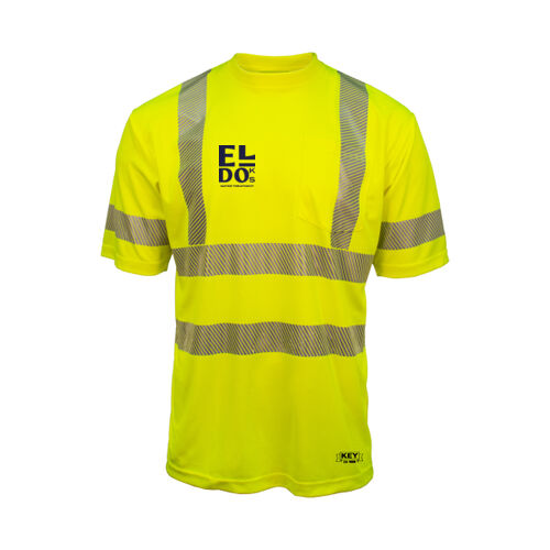 ANSI Class 3 Segmented Tape UltraSoft Short Sleeve Pocket Tee (WT) Thumbnail