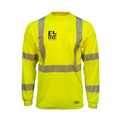 ANSI Class 3 Segmented Tape UltraSoft Long Sleeve Pocket Tee (WT) Thumbnail