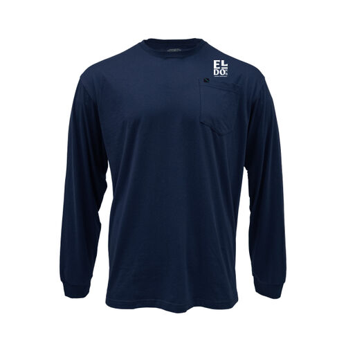 KEY Spartan Long Sleeve Pocket Tee (WT) Thumbnail
