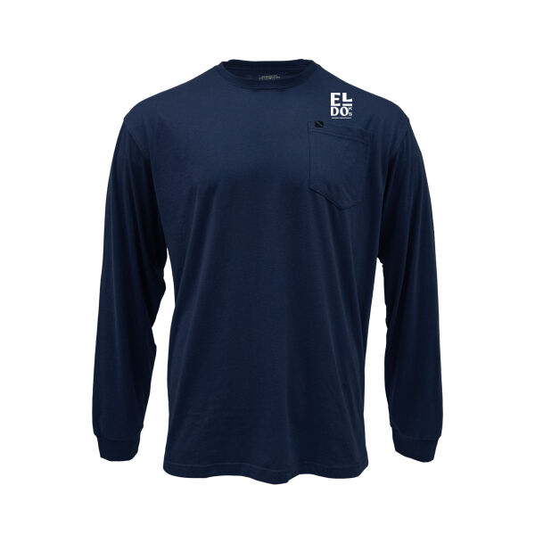 KEY Spartan Long Sleeve Pocket Tee (WT) Thumbnail